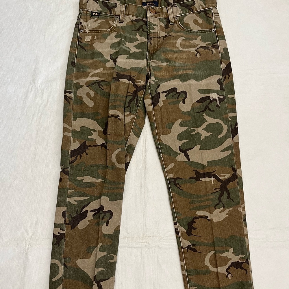 Polo Ralph Lauren The Astor Camo Slim Boyfriend Jeans